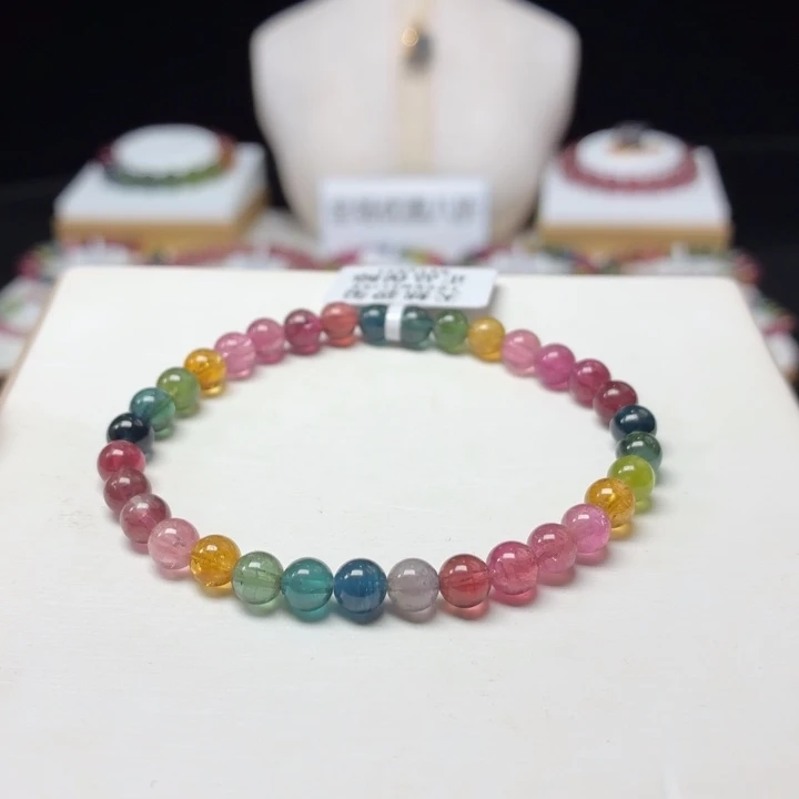 未镶嵌碧玺手链5.8mm±