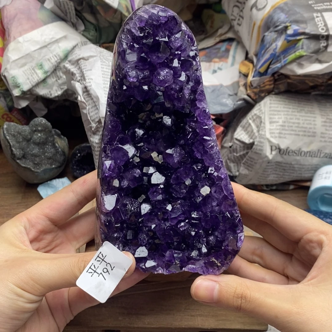 紫晶珠宝半成品未镶嵌