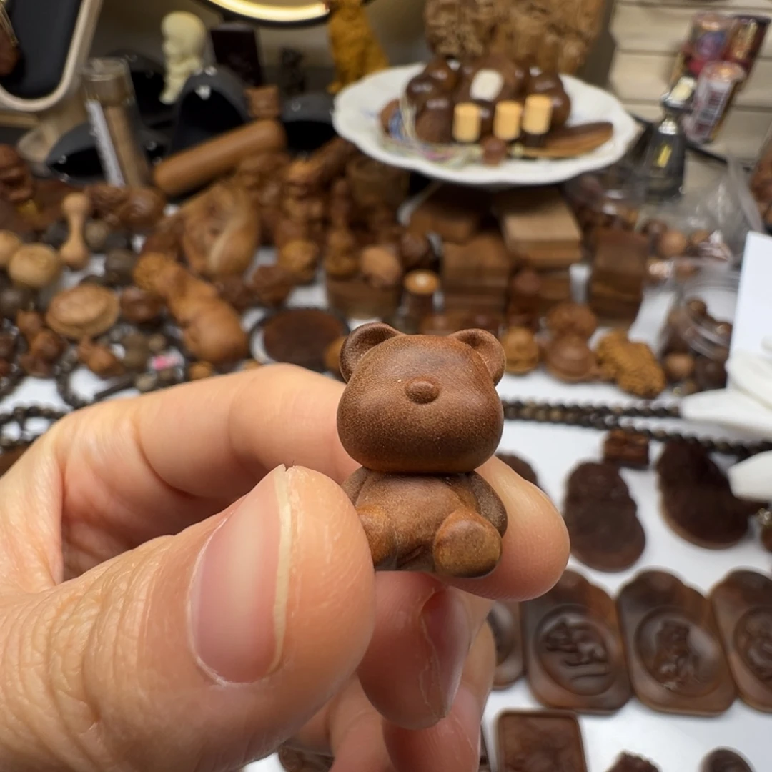 檀香木瑕疵小熊老山檀