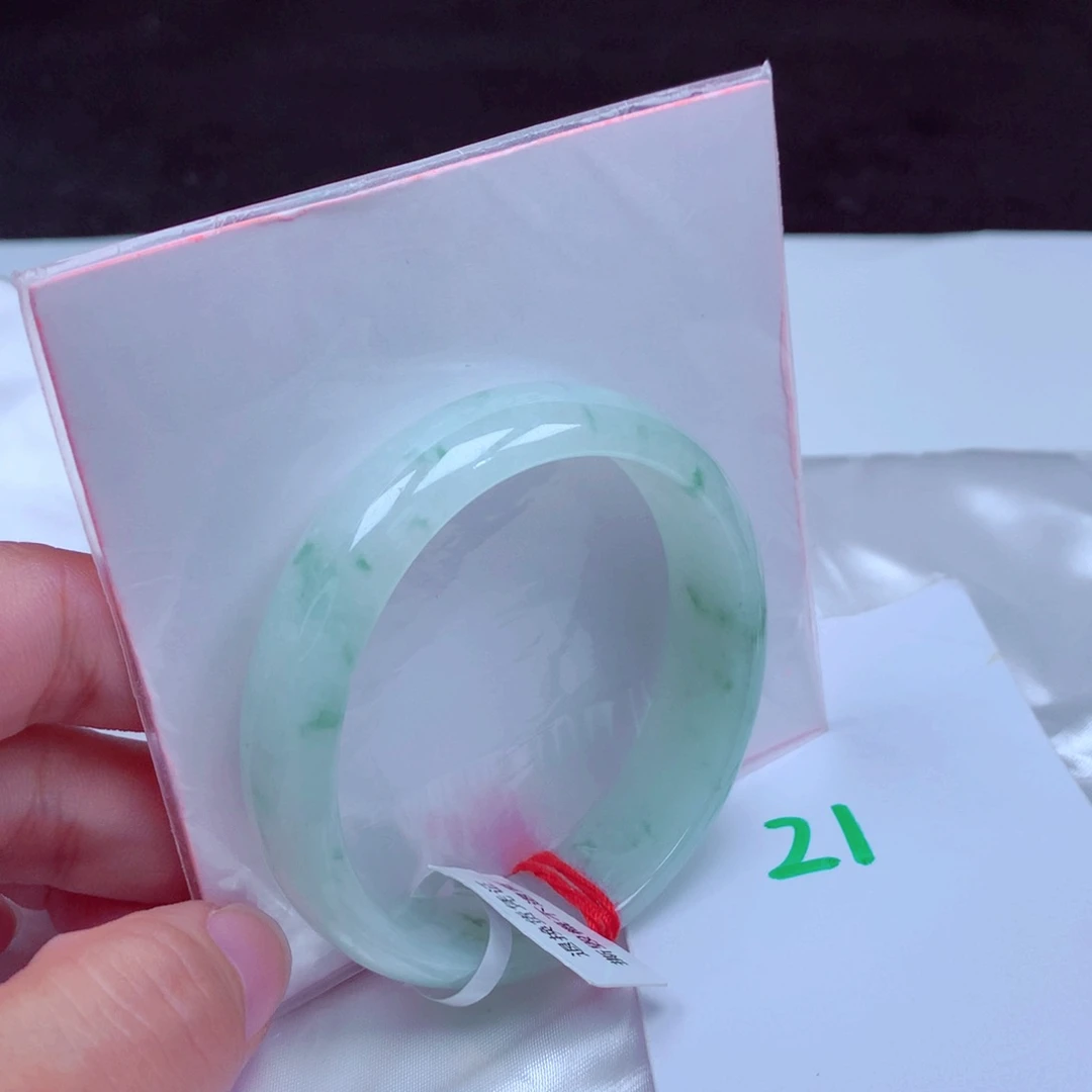 未镶嵌手镯翡翠缅甸天然A货翡翠手镯52.8贵妃