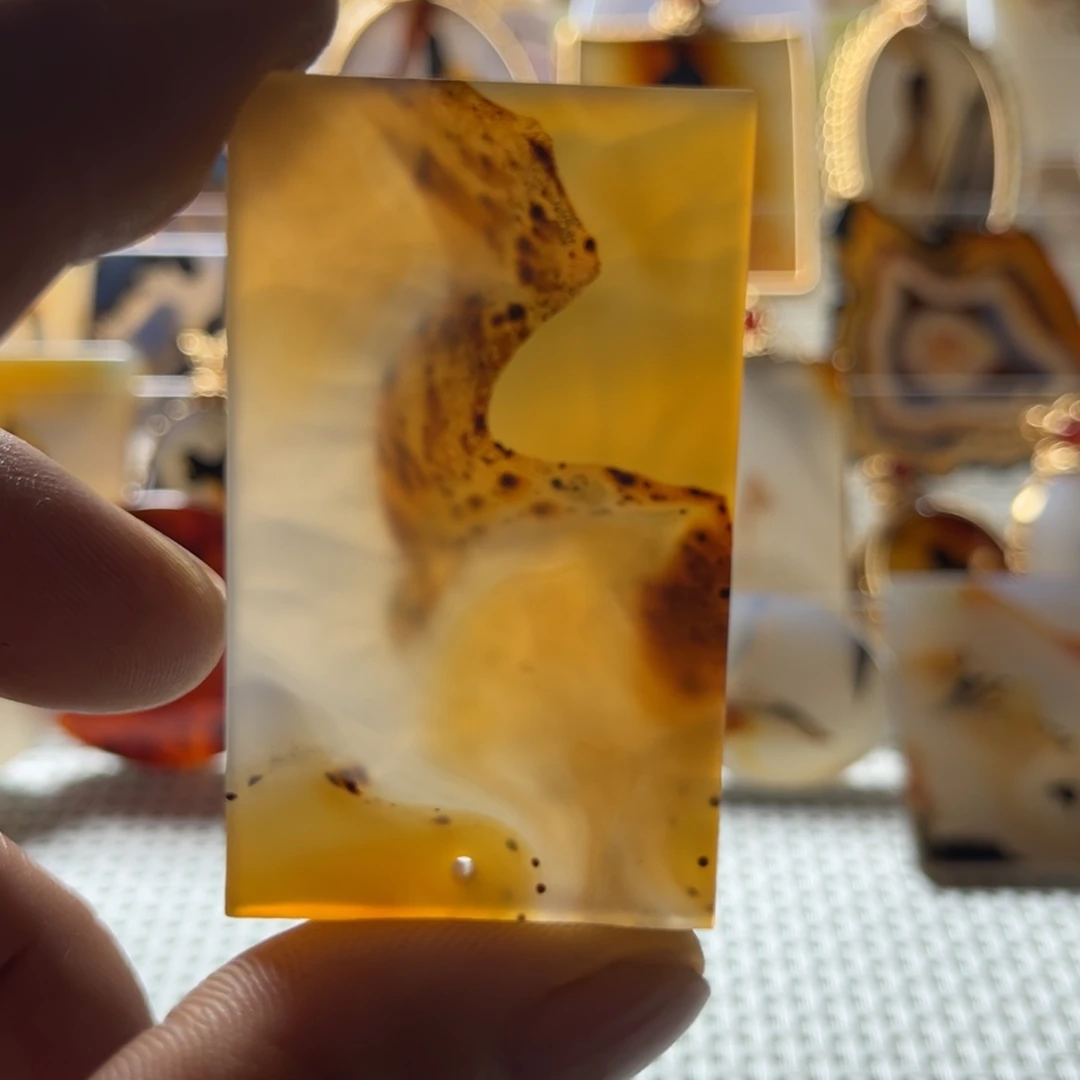 玛瑙/玉髓未镶嵌吊坠(不含链)