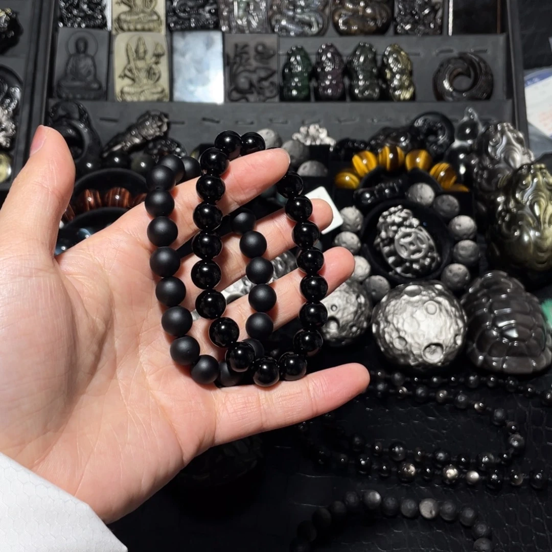 额***气黑曜岩未镶嵌珠宝奇石