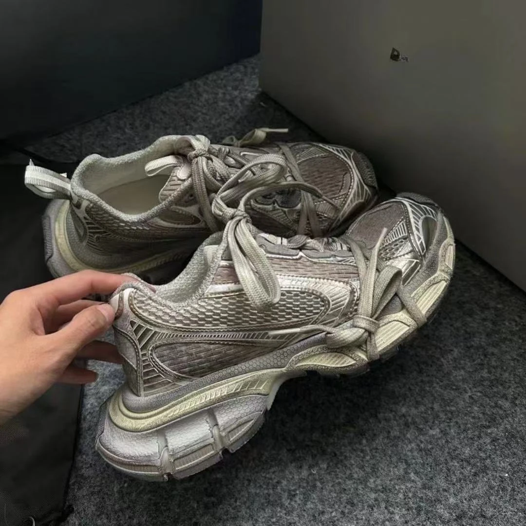 TISV巴黎3XL老爹鞋男女高颜值新款莆田增高厚底潮鞋莆田鞋运动鞋