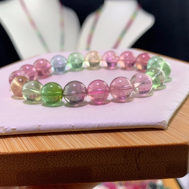 双色碧玺手链未镶嵌