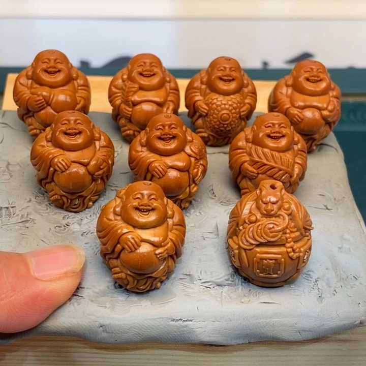 橄榄核手串/手链瑞兽弥勒