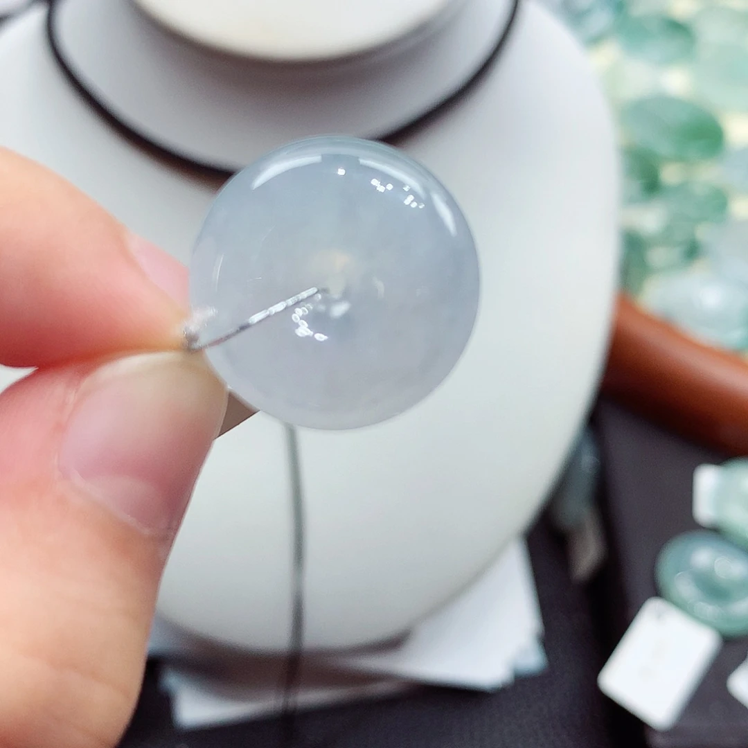 翡翠未镶嵌颈饰编号70，19.9/5.5