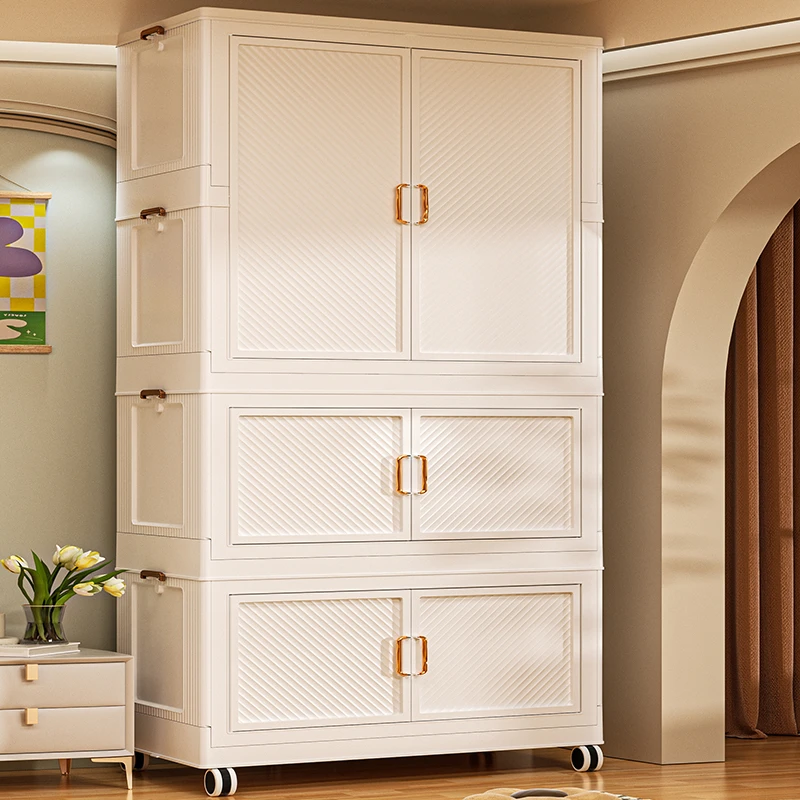 简易折叠式衣柜免安装大容量家用简易衣橱移动卧室棉被储物收纳柜