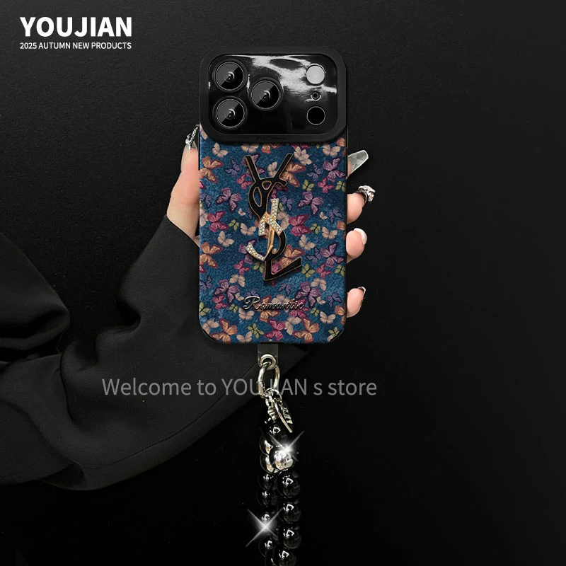 汇客凡品【苹果17PROMAX】潮牌网红复古蝴蝶防摔手机壳女款