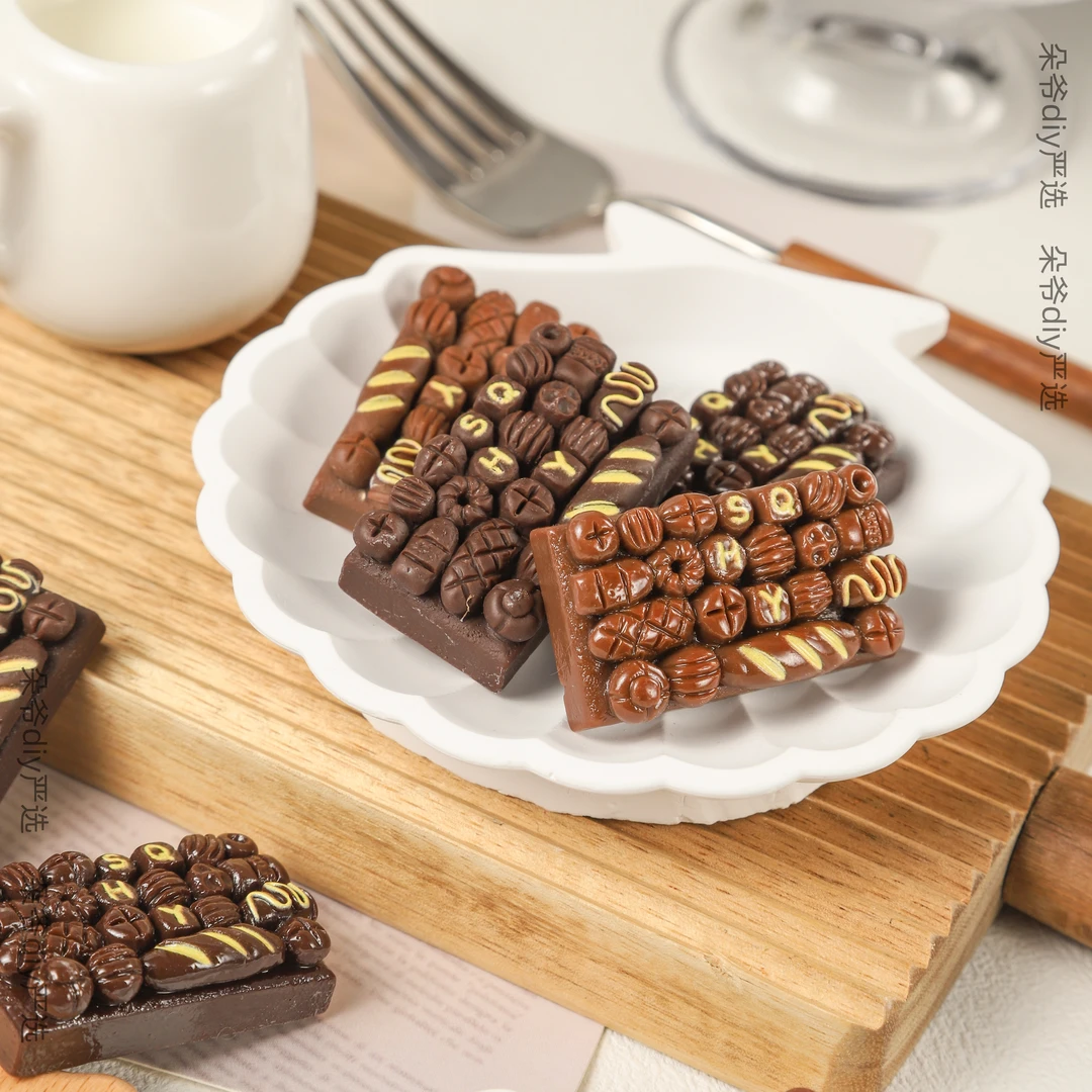 DUOYE/朵爷【现HUO-巧克力键盘】diy树脂食玩配件装饰摆件