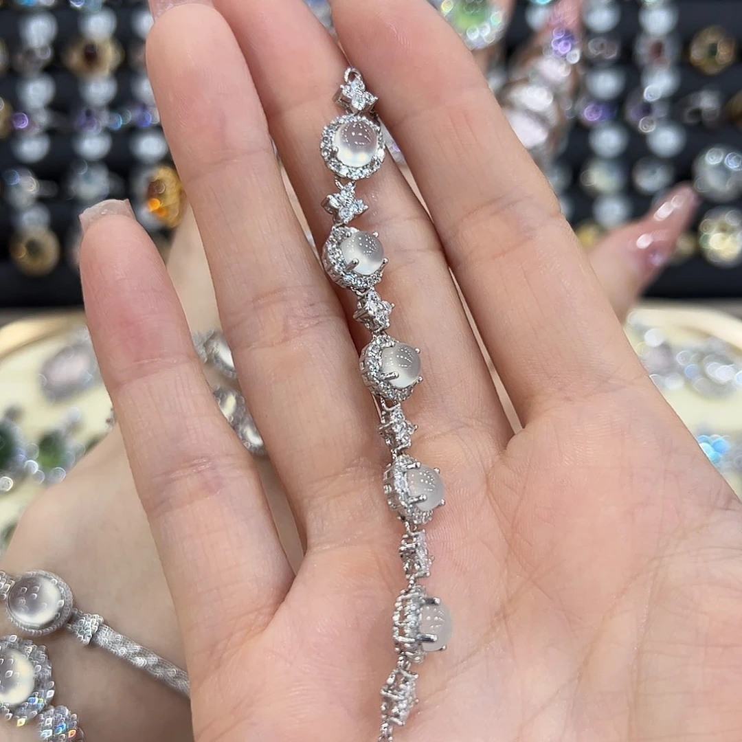 很***你岫玉银S925镶嵌戒指