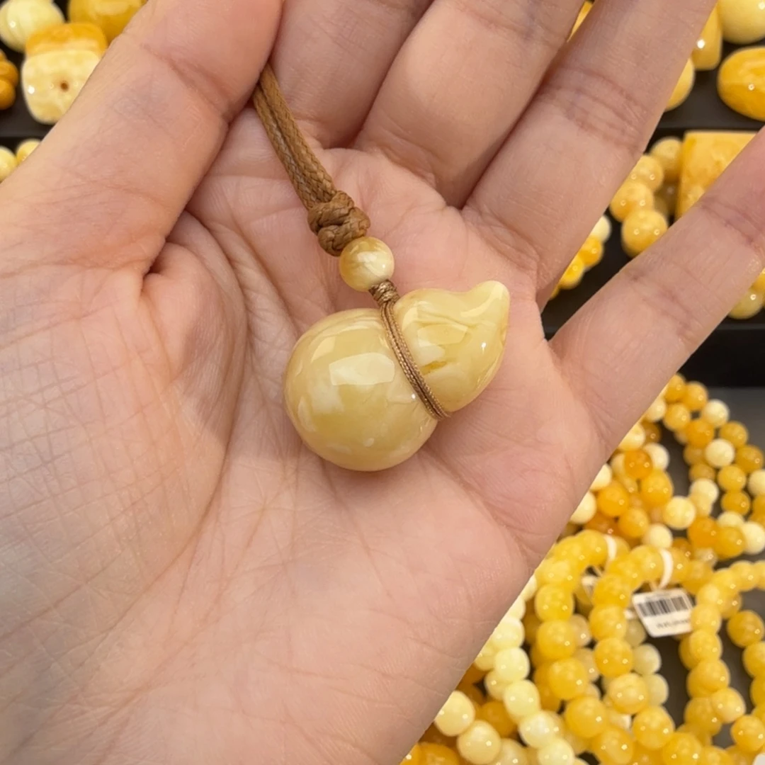 琥珀未镶嵌裸石葫芦