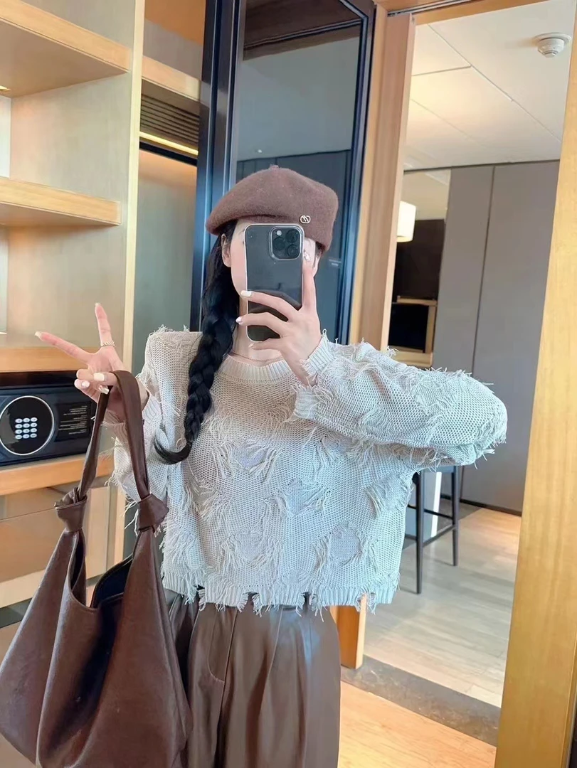 新款韩系上衣慵懒纯欲风《孤品》直播间【扣号拍】