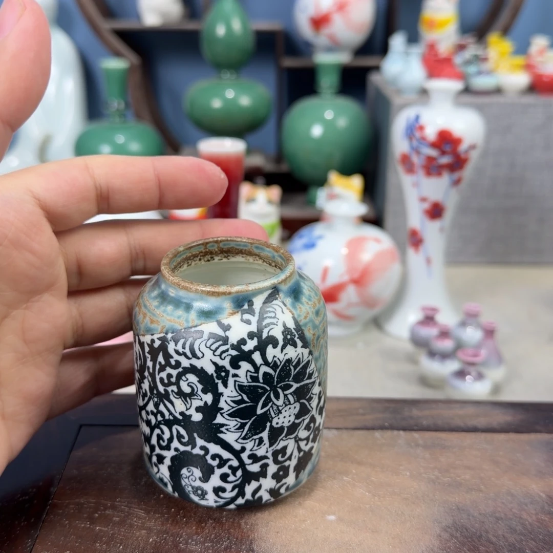 陶瓷手工小花器摆件