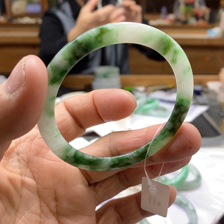 翡翠未镶嵌手镯翡翠手镯51-53，卡3 +