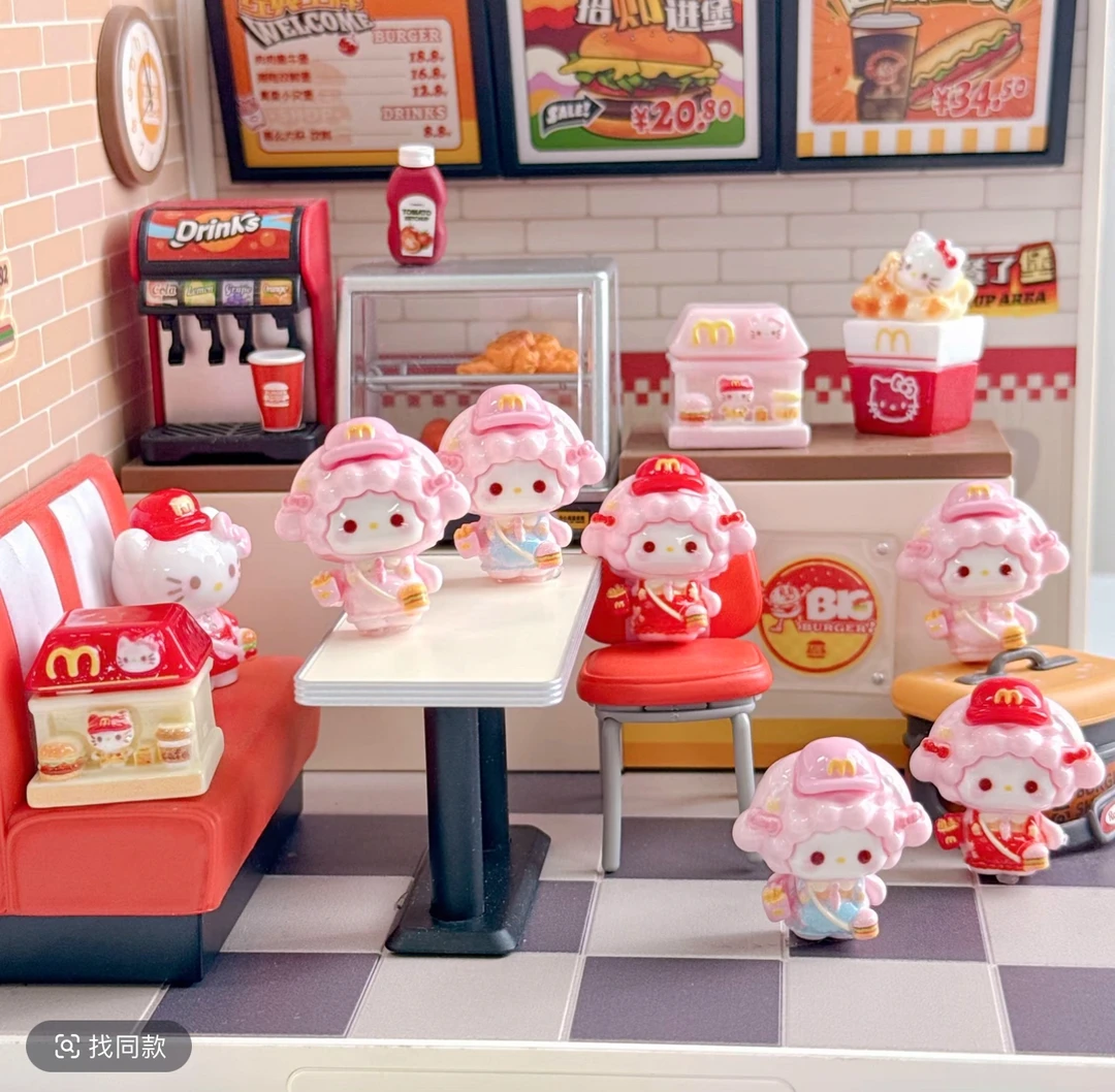 【笑笑】麦当当小羊树脂食玩配件