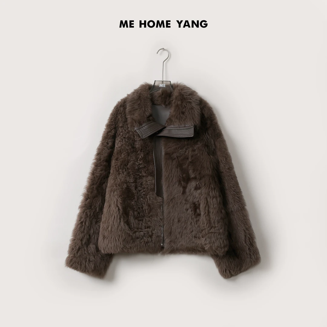 ME【曼哈顿幻夜】西班牙进口托卡羊皮毛一体高端皮草外套MEQA1099