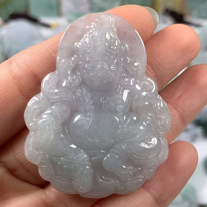 翡翠未镶嵌颈饰黄财神爷福利