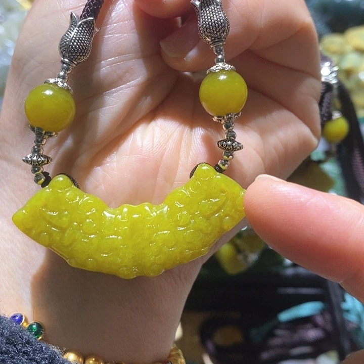 岫玉毛衣链未镶嵌