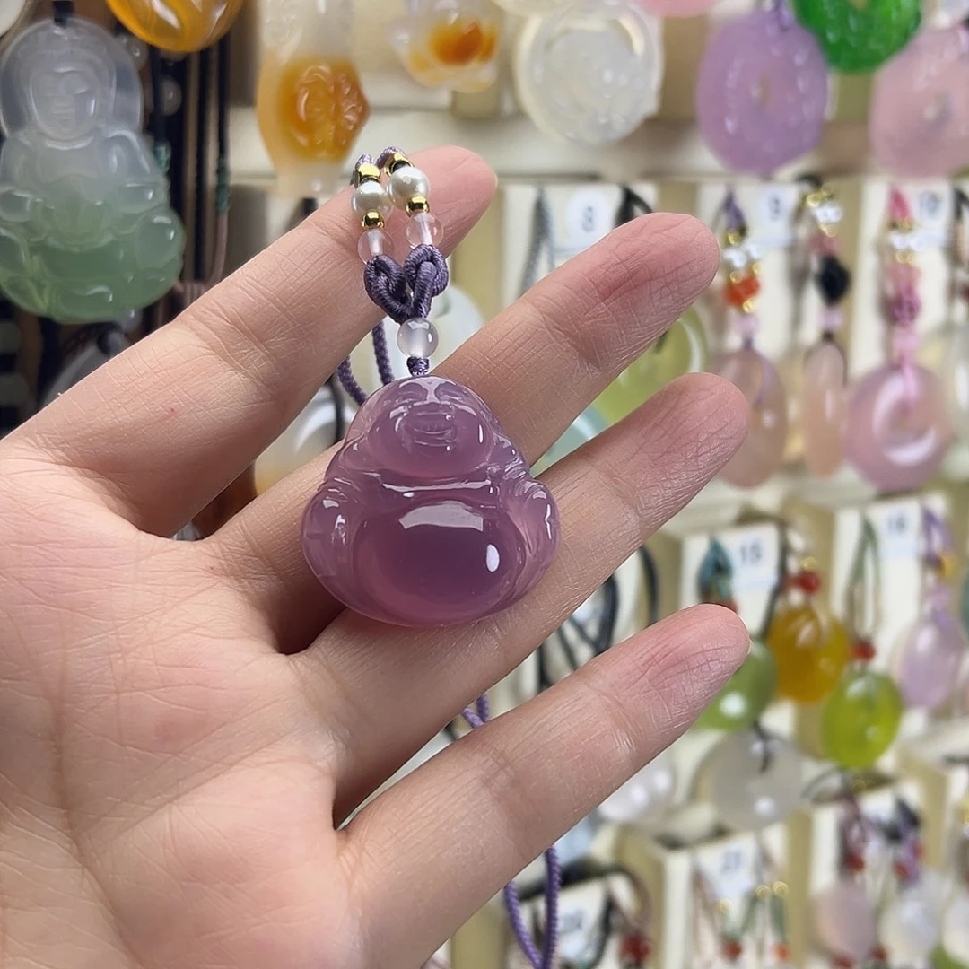老***山玛瑙/玉髓未镶嵌颈饰