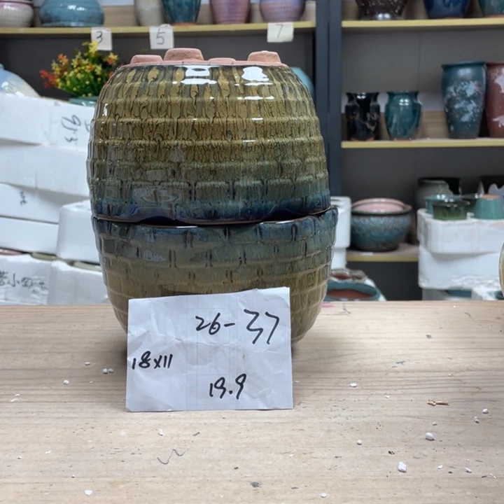 紫砂花盆多肉花盆微瑕37