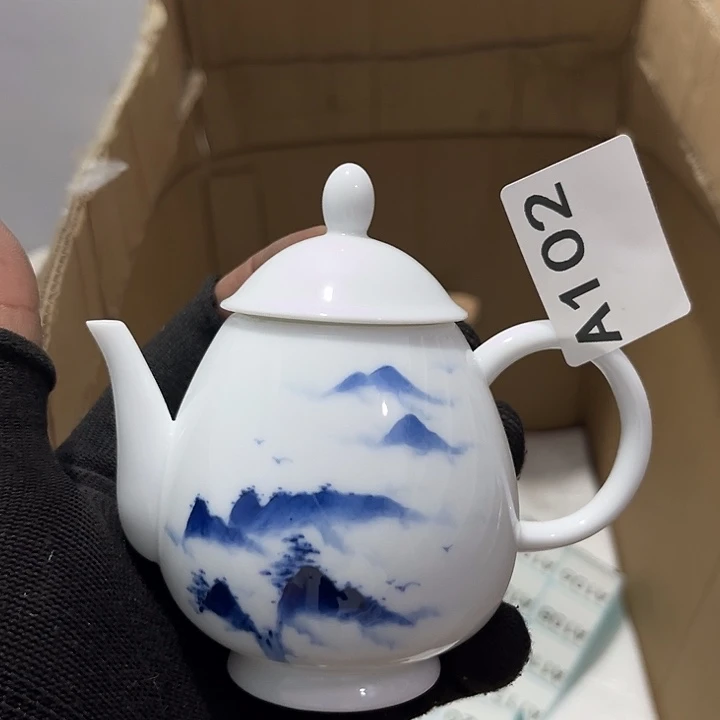 瓷片茶摆件工艺品摆件666