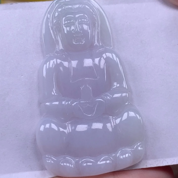 颈饰未镶嵌翡翠玉观音吊坠