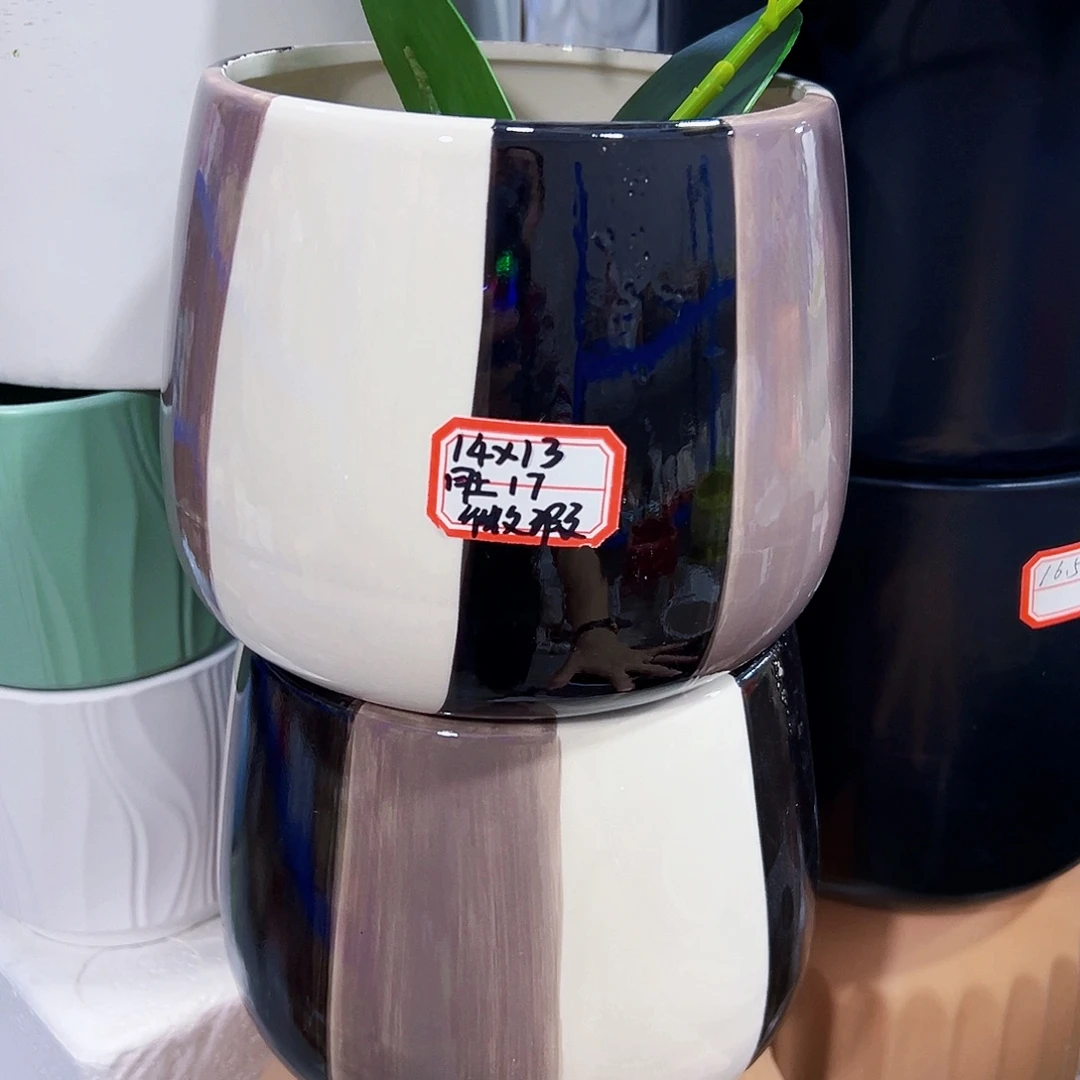 外贸尾单陶瓷花盆凑单10米包邮