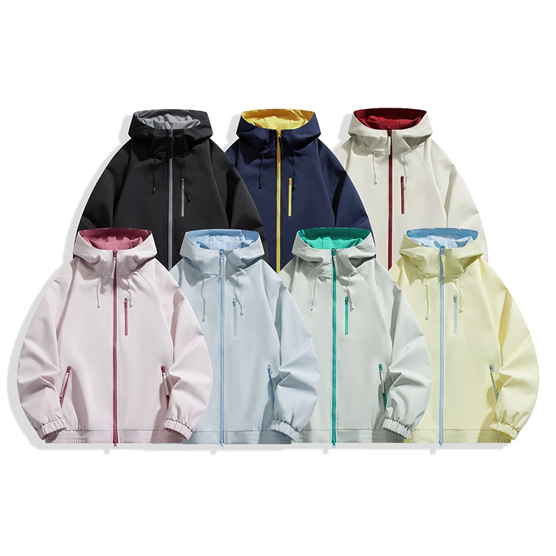 进藏新款情侣夹克外套男女春秋款冲锋衣防水防风户外骑行登山服