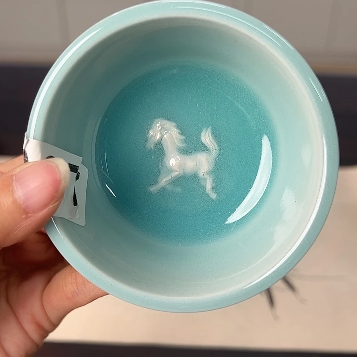 龙泉云间青瓷小米茶器