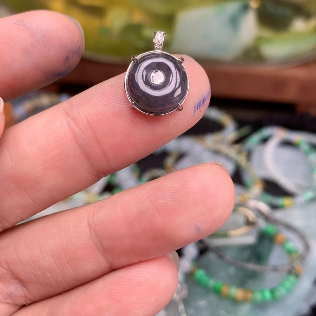 翡翠银S925镶嵌颈饰福利37