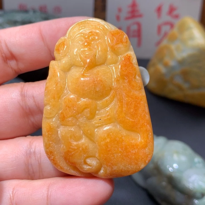 翡翠未镶嵌颈饰保真天然A货翡翠