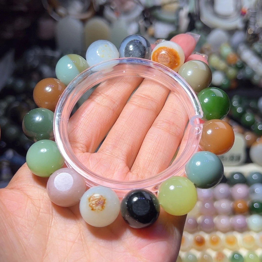 【闪购商品】未镶嵌和田玉珠宝奇石多宝手串