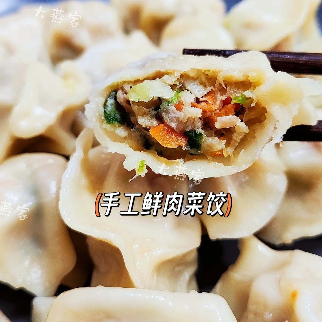 手工鲜肉菜饺 4斤