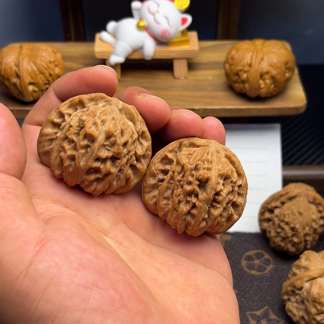 野***火把件文玩核桃四座楼 44 全品白茬