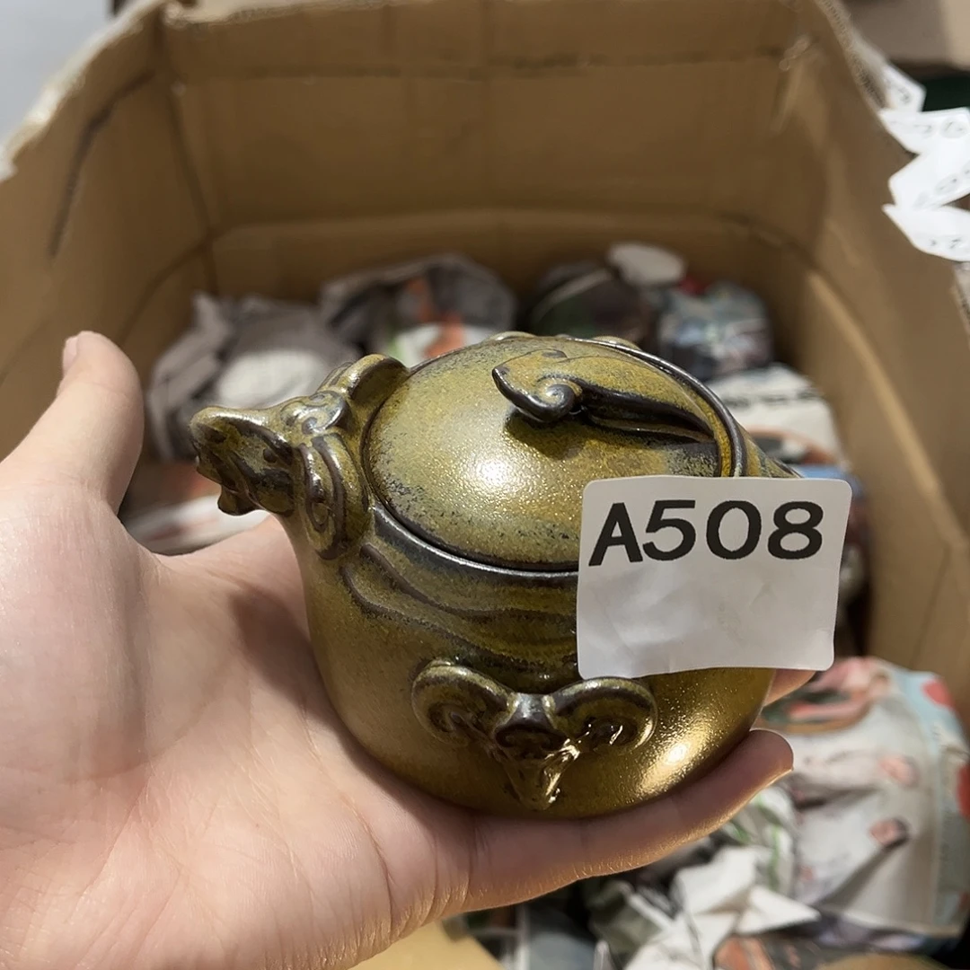 瓷片茶摆件工艺品摆件666