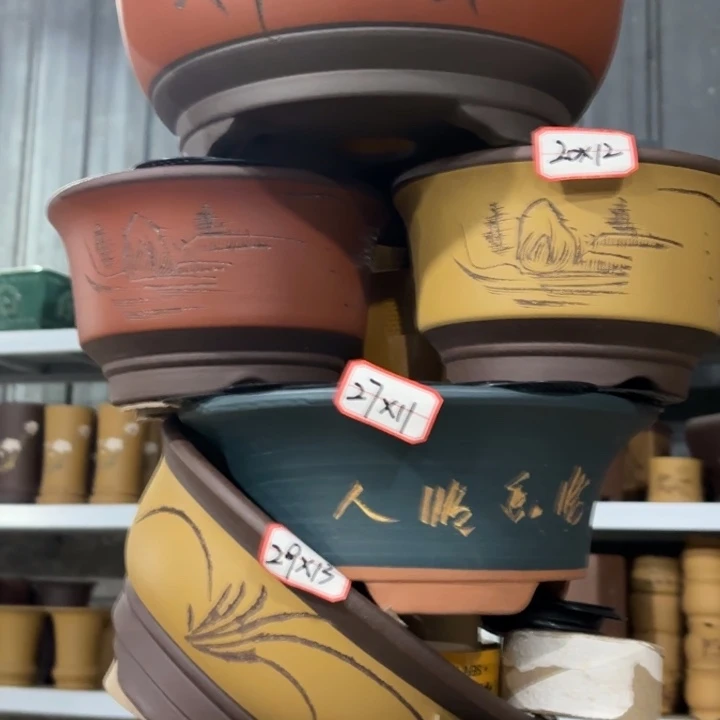 紫砂花盆              100-6