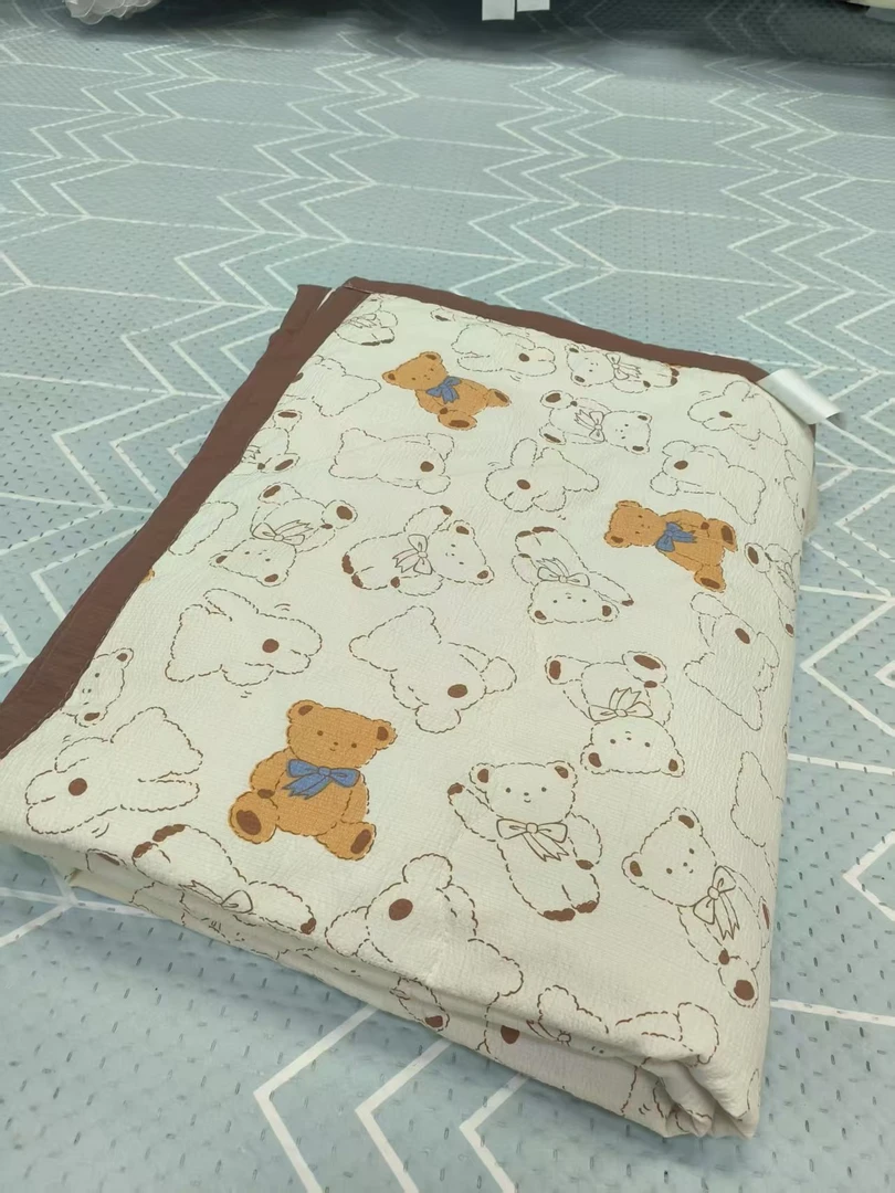 【A类婴幼儿小夏被】木棉双层纱夏凉被 幼儿园小夏被 空调被大豆被