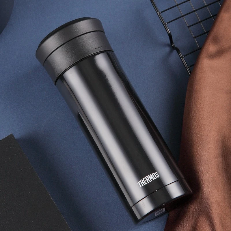 THERMOS/膳魔师真空保温杯不锈钢便携男女家用高档带过滤水杯TCMK