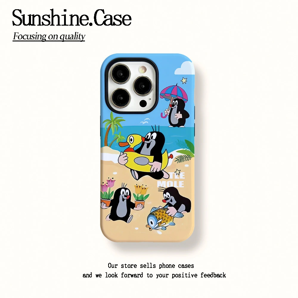 菲林二合一适用苹果华为vivo小米oppo手机壳捕鱼鼹鼠15PRO/14