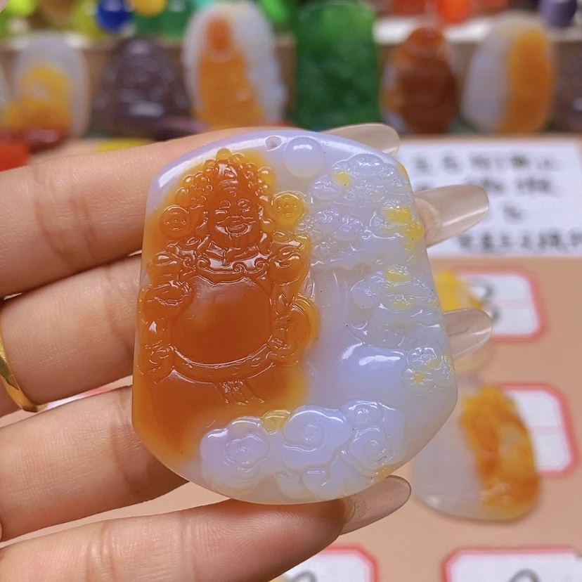 【闪购商品】玛瑙/玉髓颈饰未镶嵌7*2