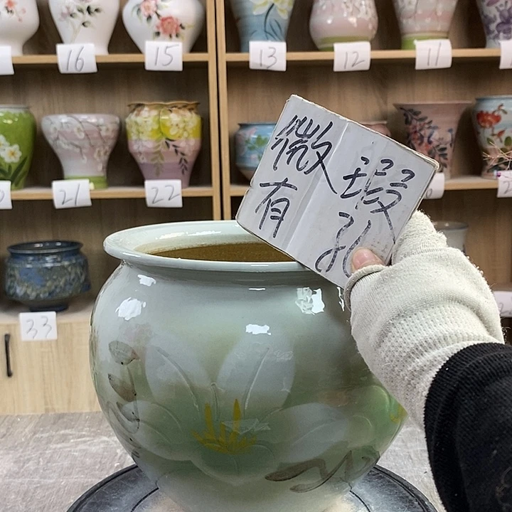 缸13xc景德镇陶瓷花盆