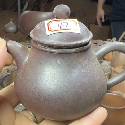 梨***雪戬谷龙窑柴烧茶壶47