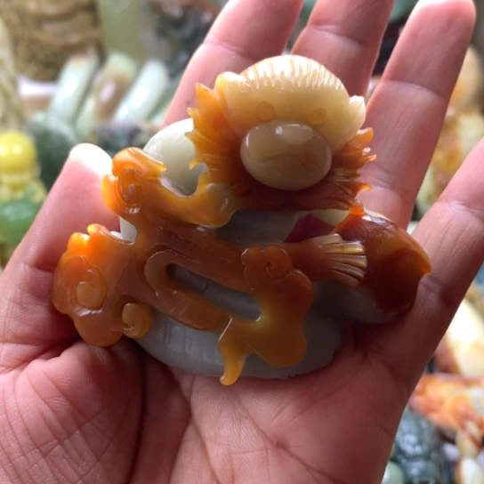 蛇纹石玉未镶嵌岫玉手把件