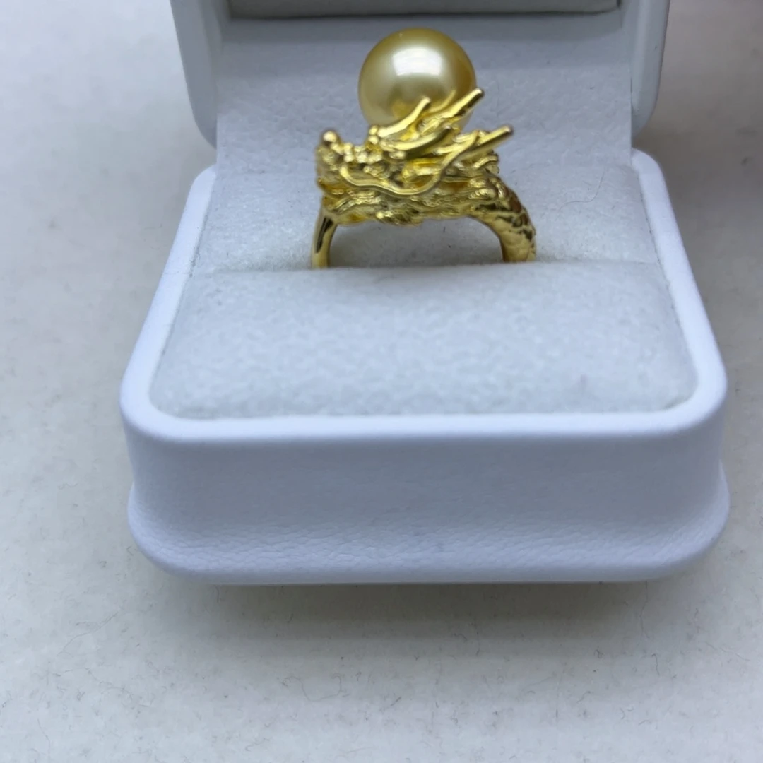 戒圈海水珍珠银S925镶嵌