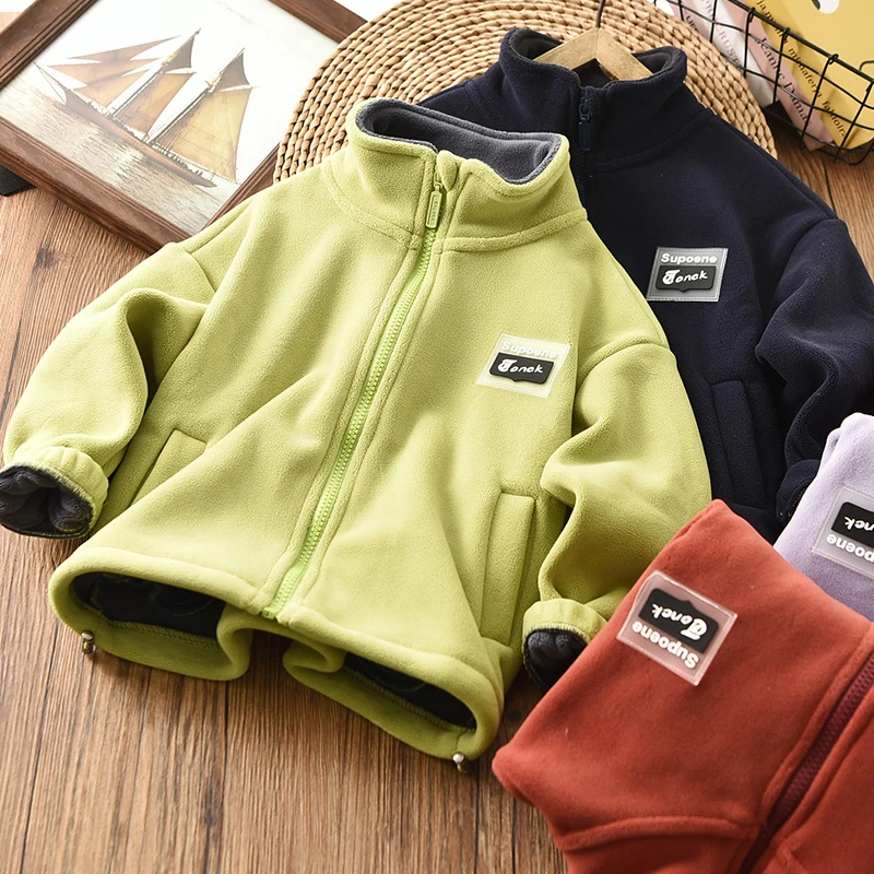 童装儿童奥粒绒外套2025春秋新款休闲保暖儿童女童棒球服洋气上衣