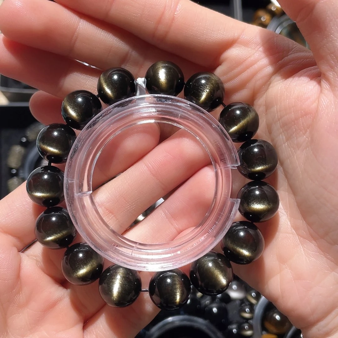 黑曜岩手链未镶嵌孤****）