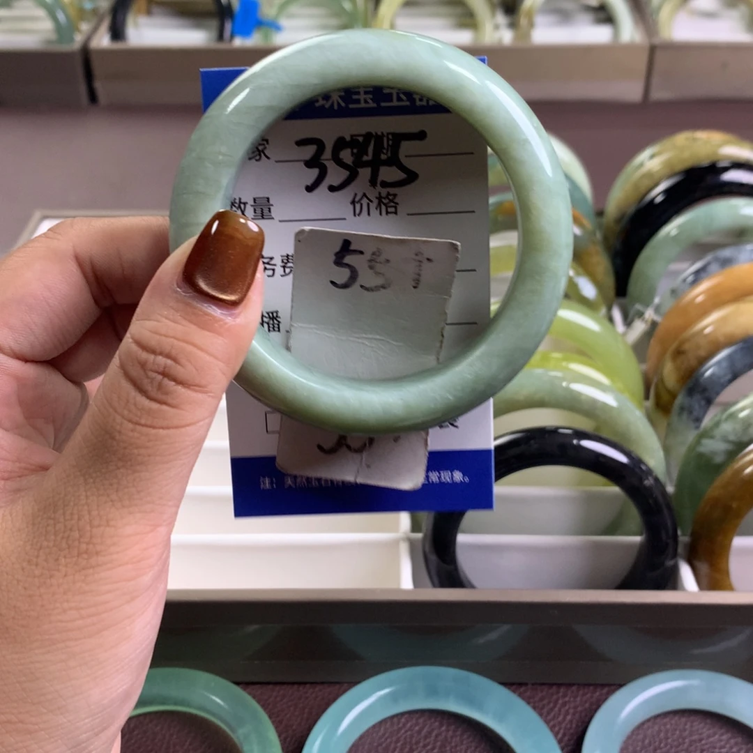 未镶嵌蛇纹石玉手镯3545