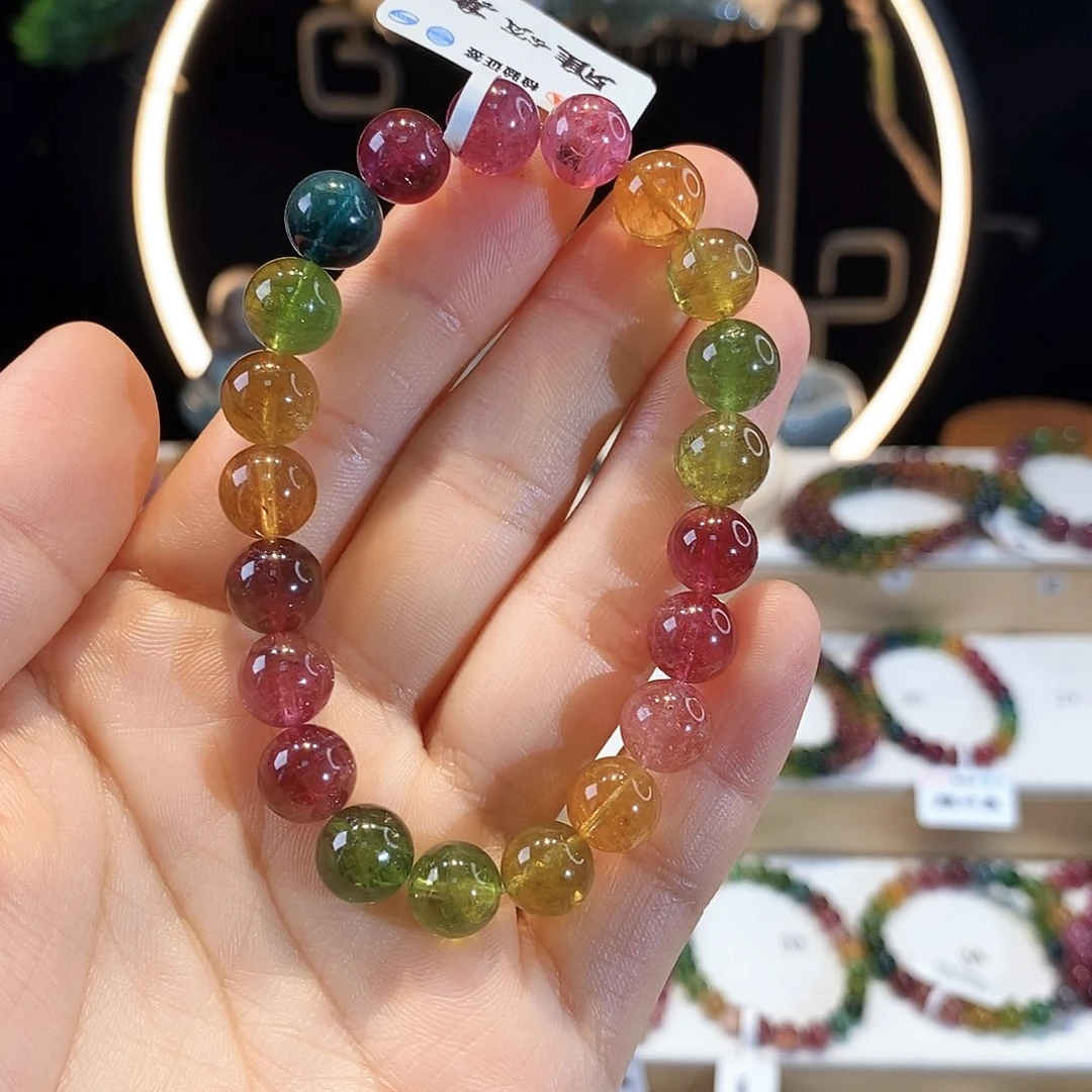 手链未镶嵌碧玺G2401素圈颜色微差