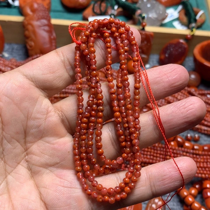 手串未镶嵌南红玛瑙3m m