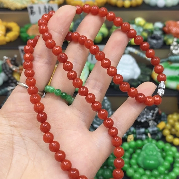 翡翠未镶嵌颈饰项链25